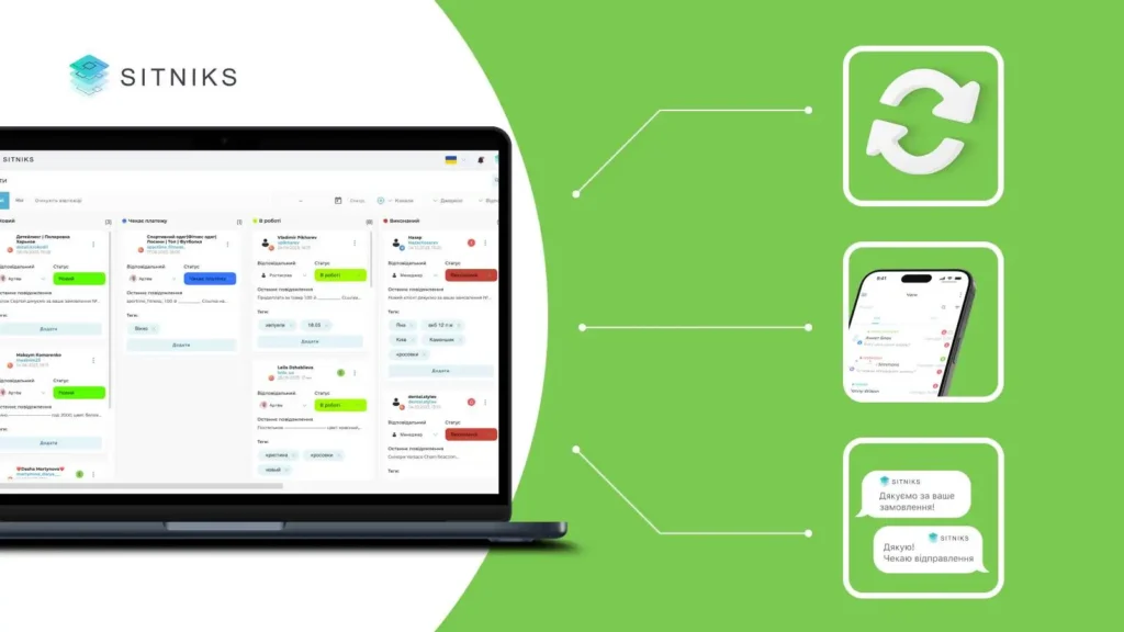 Рішення за допомогою SITNIKS CRM: